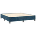 Pat box spring cu saltea, albastru închis, 160x200 cm, catifea - WALTI WALTI