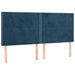 Pat box spring cu saltea, albastru închis, 160x200 cm, catifea - WALTI WALTI