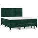 Pat box spring cu saltea, verde închis, 180x200 cm, catifea - WALTI WALTI