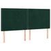 Pat box spring cu saltea, verde închis, 200x200 cm, catifea - WALTI WALTI