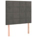 Pat box spring cu saltea, gri închis, 80x200 cm, catifea - WALTI WALTI