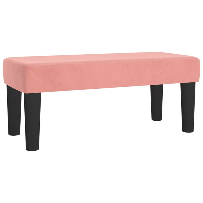 Pat box spring cu saltea, roz, 80x200 cm, catifea - WALTI WALTI