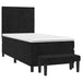 Pat box spring cu saltea, negru, 100x200 cm, catifea - WALTI WALTI