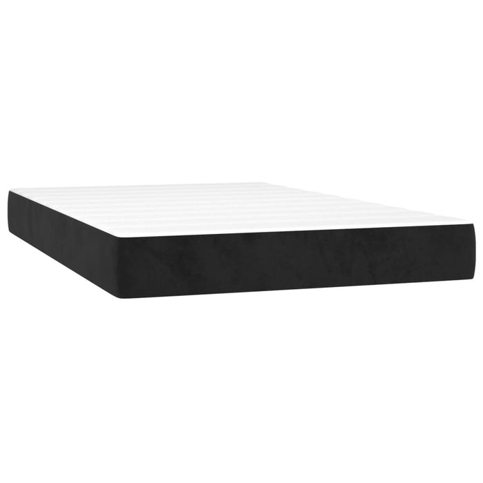 Pat box spring cu saltea, negru, 120x200 cm, catifea - WALTI WALTI