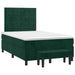 Pat box spring cu saltea, verde închis, 120x200 cm, catifea - WALTI WALTI