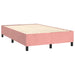 Pat box spring cu saltea, roz, 120x200 cm, catifea - WALTI WALTI
