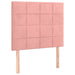 Pat box spring cu saltea, roz, 120x200 cm, catifea - WALTI WALTI