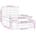Pat box spring cu saltea, negru, 140x190 cm, catifea - WALTI WALTI