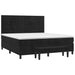 Pat box spring cu saltea, negru, 160x200 cm, catifea - WALTI WALTI