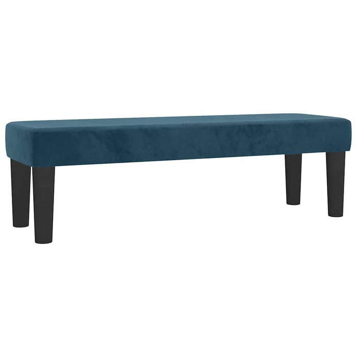 Pat box spring cu saltea, albastru închis, 160x200 cm, catifea WALTI