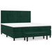Pat box spring cu saltea, verde închis, 180x200 cm, catifea - WALTI WALTI