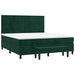 Pat box spring cu saltea, verde închis, 180x200 cm, catifea - WALTI WALTI