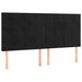 Pat box spring cu saltea, negru, 200x200 cm, catifea - WALTI WALTI