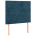 Pat box spring cu saltea, albastru închis, 90x200 cm, catifea - WALTI WALTI