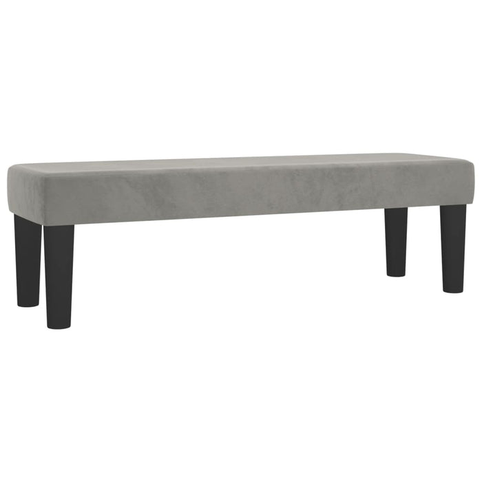 Pat box spring cu saltea, gri deschis, 140x190 cm, catifea - WALTI WALTI