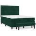 Pat box spring cu saltea, verde închis, 140x200 cm, catifea - WALTI WALTI