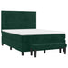 Pat box spring cu saltea, verde închis, 140x200 cm, catifea - WALTI WALTI
