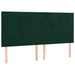 Pat box spring cu saltea, verde închis, 160x200 cm, catifea - WALTI WALTI