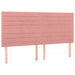 Pat box spring cu saltea, roz, 160x200 cm, catifea - WALTI WALTI