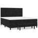 Pat box spring cu saltea, negru, 180x200 cm, catifea - WALTI WALTI