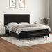 Pat box spring cu saltea, negru, 180x200 cm, catifea - WALTI WALTI