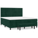 Pat box spring cu saltea, verde închis, 180x200 cm, catifea - WALTI WALTI