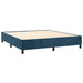 Pat box spring cu saltea, albastru închis, 180x200 cm, catifea - WALTI WALTI