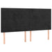 Pat box spring cu saltea, negru, 200x200 cm, catifea - WALTI WALTI