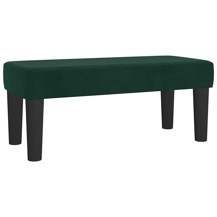 Pat box spring cu saltea, verde închis, 80x200 cm, catifea - WALTI WALTI