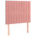 Pat box spring cu saltea, roz, 80x200 cm, catifea - WALTI WALTI