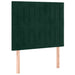 Pat box spring cu saltea, verde închis, 100x200 cm, catifea - WALTI WALTI