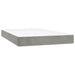 Pat continental cu saltea, gri deschis, 120x200 cm, catifea - WALTI WALTI