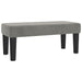 Pat continental cu saltea, gri deschis, 120x200 cm, catifea - WALTI WALTI
