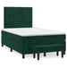 Pat box spring cu saltea, verde închis, 120x200 cm, catifea - WALTI WALTI