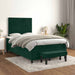 Pat box spring cu saltea, verde închis, 120x200 cm, catifea - WALTI WALTI
