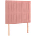 Pat box spring cu saltea, roz, 120x200 cm, catifea - WALTI WALTI