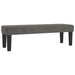 Pat box spring cu saltea, gri închis, 140x200 cm, catifea - WALTI WALTI