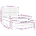 Pat box spring cu saltea, negru, 140x200 cm, catifea - WALTI WALTI