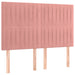 Pat box spring cu saltea, roz, 140x200 cm, catifea - WALTI WALTI