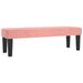 Pat box spring cu saltea, roz, 140x200 cm, catifea - WALTI WALTI
