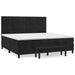 Pat box spring cu saltea, negru, 200x200 cm, catifea - WALTI WALTI