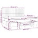 Pat box spring cu saltea, negru, 200x200 cm, catifea - WALTI WALTI