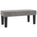 Pat box spring cu saltea, gri deschis, 100x200 cm, catifea - WALTI WALTI