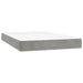 Pat continental cu saltea, gri deschis, 120x200 cm, catifea - WALTI WALTI