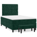 Pat box spring cu saltea, verde închis, 120x200 cm, catifea - WALTI WALTI