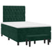 Pat box spring cu saltea, verde închis, 120x200 cm, catifea - WALTI WALTI