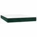 Pat box spring cu saltea, verde închis, 140x200 cm, catifea - WALTI WALTI