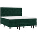 Pat box spring cu saltea, verde închis, 180x200 cm, catifea - WALTI WALTI