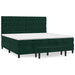 Pat box spring cu saltea, verde închis, 200x200 cm, catifea - WALTI WALTI