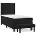 Pat box spring cu saltea, negru, 80x200 cm, catifea - WALTI WALTI